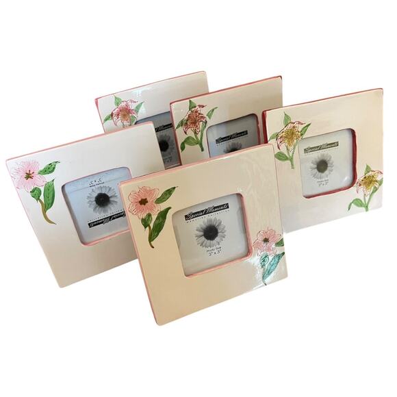 Set of 6 Picture Photo Frames 6" x 6" Tradewinds Bay Botanicals - Picture 8 of 10